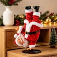 thumbnail image 6 of Christmas Santa Claus Figurine, Electric Rotating Handstand Santa, Funny Upside Down Santa Table Decor, Indoor Christmas Decorations Xmas Decor by MPOISVA, 6 of 9