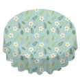 thumbnail image 2 of Pioneer Flower Floral Print Pattern Round Tablecloth 60 X 60 Inch, Wrinkle Resistant Wipeable Table Cloth for Kitchen Dining Picnic Patio Party, 2 of 6