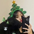 thumbnail image 5 of Sombrero de Navidad, diadema decorativa de Navidad, suministros de Año Nuevo 2025, banda para el pelo de árbol de Navidad, accesorios para el cabello fiesta, regalo de fiesta para amigos, 5 of 5