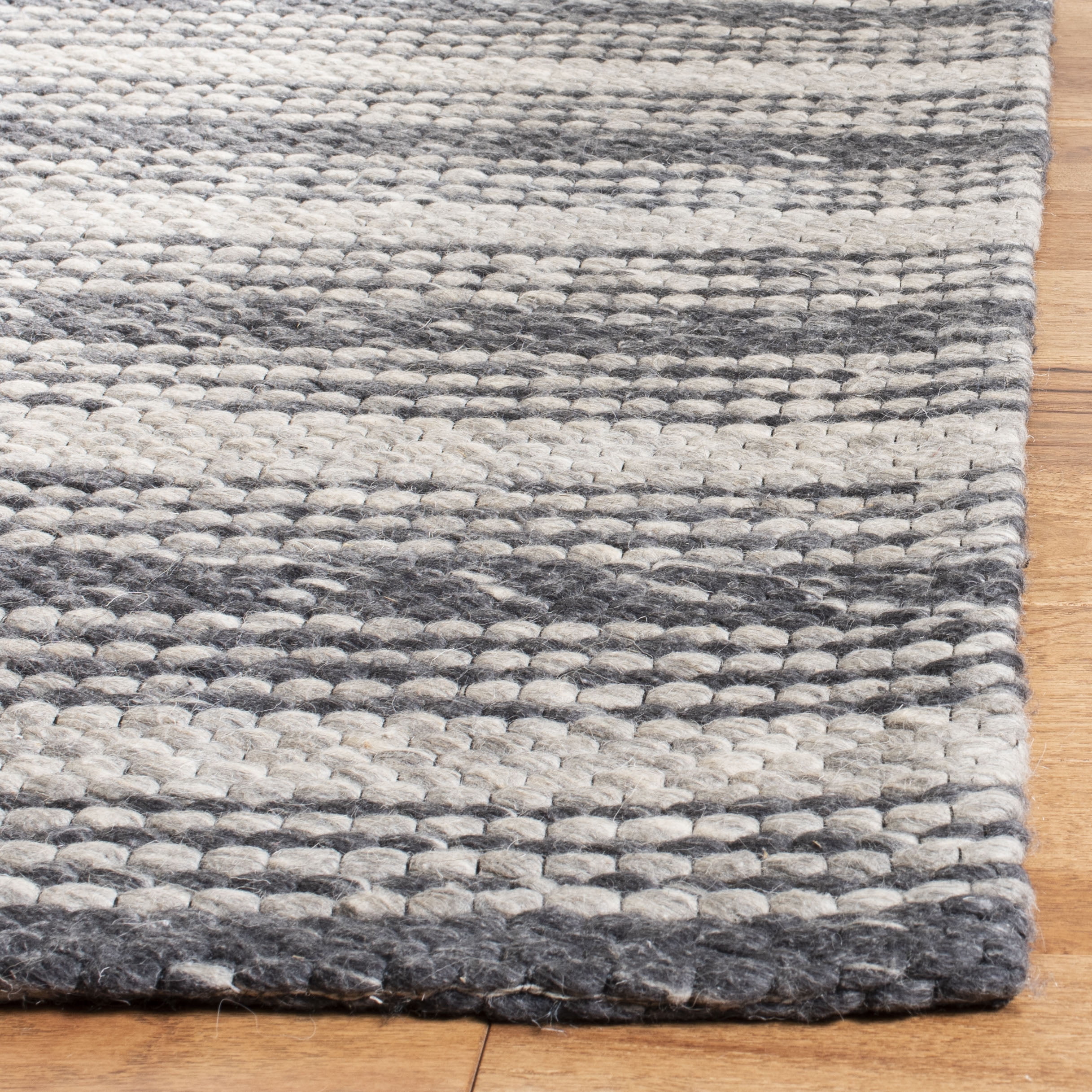SAFAVIEH Marbella Christabella Striped Area Rug, Grey/Chocolate, 3' x 5'