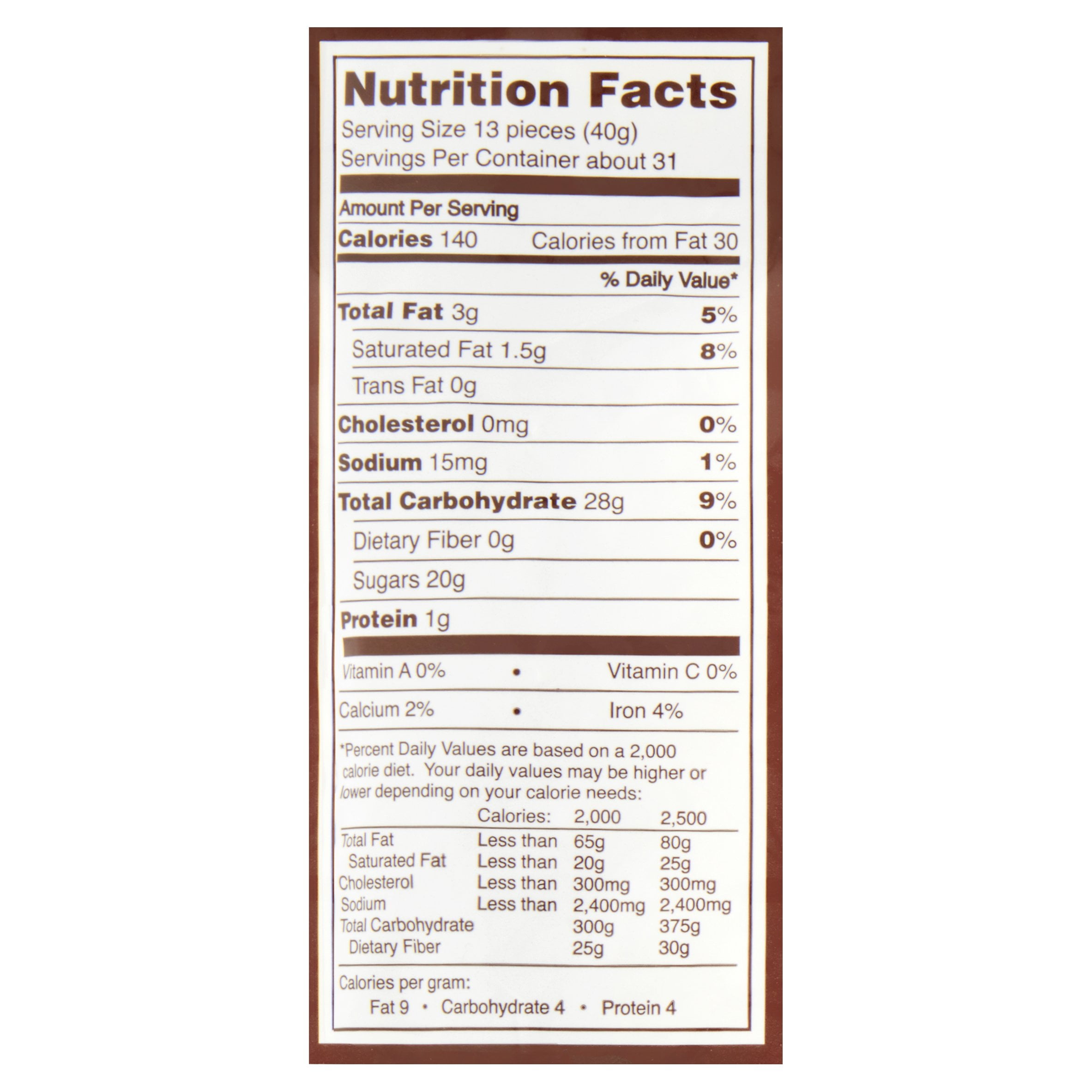 Mini Tootsie Roll Nutrition Information Bios Pics