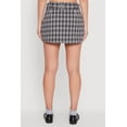thumbnail image 5 of Womens Fleece Lined Plaid Mini Skirt with Belt, 5 of 5