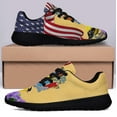 thumbnail image 3 of New Jersey Stte EaStrn Goldfinch Bird and Purple Violet Flower Shoes Sneakers Black Size 7, 3 of 7