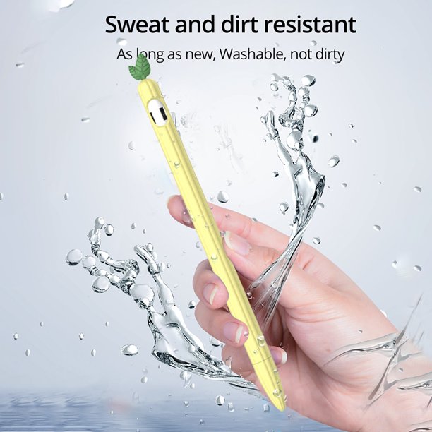 Kuymtek Estuche protector de silicona con forma de fruta linda Stylus (piña para Apple Pencil 1)