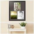 thumbnail image 2 of ArtToFrames Collage Photo Picture Frame with 3 - 11x14 Openings, Framed in Black with Chestnut and Black Mats (CDM-3926-82), 2 of 8