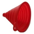 thumbnail image 2 of Handy Housewares 4" Wide Space-Saving Collapsible Flexible BPA-Free Silicone Kitchen Funnel - Red, 2 of 2