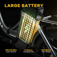 thumbnail image 7 of AOANGO 750W Folding Electric Bike for Adults, 48V 20.8AH Removable Battery, Up to 80Miles Range, 20"×3.0 Fat Tire All Terrain with 7-Speed City Commuter, 7 of 7