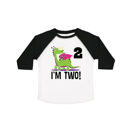 

Inktastic 2nd Birthday Outfit Girl Dragon Gift Toddler Toddler Girl T-Shirt