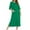 Green, variant on AherBiu Womens Zipper Robe 3/4 Sleeves Nightgown Loungewear Dress Sleepwear Housecoat Long Bathrobe with Pockets