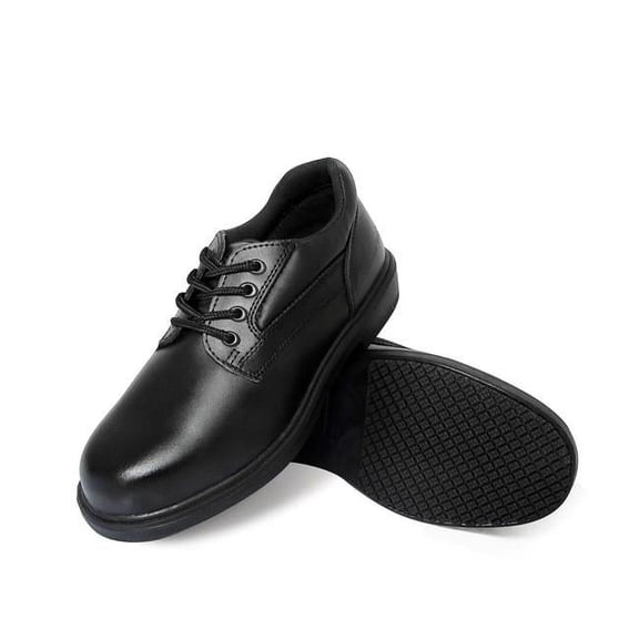 Genuine Grip  7100-13W Men's Comfort Oxford Work Shoes Black -  13 Wide