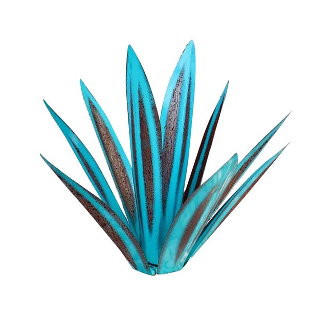 Realhomelove Metal Agave Yard Art, Tequila Rustic Garden Sculpture