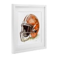 thumbnail image 2 of Stupell Industries Eclectic Red Football Helmet White Framed Print Under Glass, 16 x 16, by Creative Studio, 2 of 8