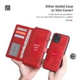 thumbnail image 4 of Card Slot Case forfor iPhone 6/6s Wallet Case,Multi-Functional Leather Purse Flip Cover Zipper Wallet Case with Card Slots & Detachable Magnetic Phone Case, 4 of 9