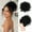Black 1, variant on Beauty of Blekii Elastic Drawstring Loose Short Curly Bun High Temperature Silk Curly Hair Bag Messy Hair Bag Elastic Ponytail Rope for Curly Hair Wigs Curly Wavy Synthetic Black 1