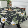 thumbnail image 5 of Eveokoki Collection Daisy Flower Tablecloth Round Table Cloth 60 Inch Washable Waterproof Table Cover Tabletop Decoration for Restaurant, Picnic, Indoor and Outdoor Dining, 5 of 5