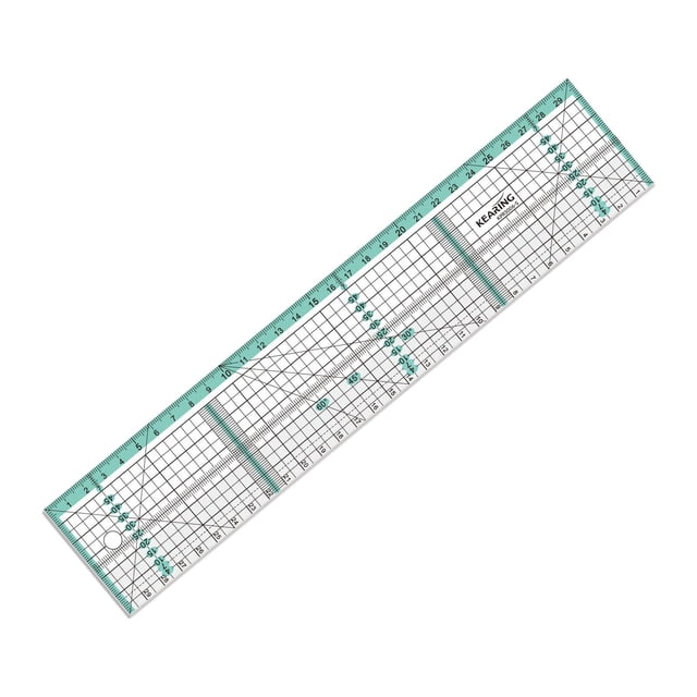 DOLITY Règle de Couture Multifonctionnelle Simple Règle Rectangulaire pour Quilting pour Tissu Papier 30cmx6cm