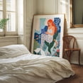 thumbnail image 5 of Work From Home - India Illustration Whimsical Modern Art Floral Fantasy Pop Art Unframed Wall Art Print 11 x 14 inches, 5 of 13