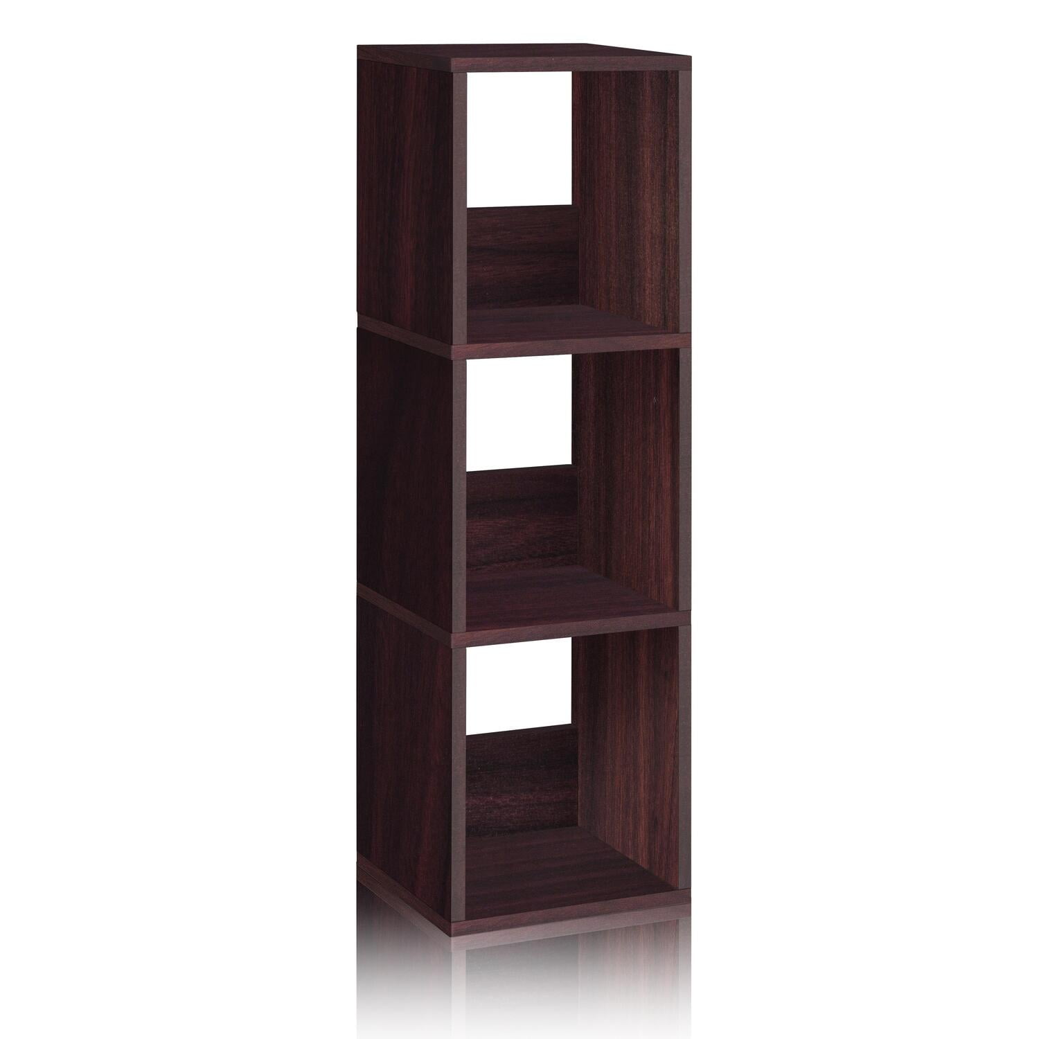 Way Basics Eco Trio Narrow Bookcase and Storage ShelfFinishEspresso