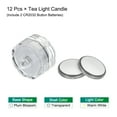 thumbnail image 3 of Unique Bargains 12Pcs Bright LED Tea Light, Warm White Waterproof Flameless Candle Color Change Party Wedding Festivals Decor, 3 of 7