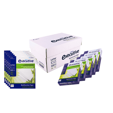 Executive Multipurpose Copy Printer Paper - Size 8.5” x 11”, 20lb - Sugarcane Fiber, 92 Bright White Paper, Ideal for All Office & Photocopy Printers & Designs (10 Reams)