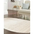 thumbnail image 3 of Rugs.com Gemstone Collection Rug – 4' x 6' Oval Ivory Medium Rug Perfect For Living Rooms, Large Dining Rooms, Open Floorplans, 3 of 9