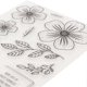 thumbnail image 1 of 10pcs Clear Stamps Flower Leaf Pattern Reusable TPR DIY Decorative Stamps for Card Making Scrapbooking, 1 of 3