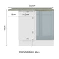 thumbnail image 2 of Gabinete Bajo Esquina Cocina Madesa Lux 80cm Con Encimera BG, 2 of 5