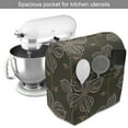 thumbnail image 2 of Flower Stand Mixer Cover, Ornamental Composition with Blossoming Petals Doodle Style Illustration, Kitchen Appliance Organizer Bag Cover with Pockets, 5 Quarts, Umber Orange Slate Blue, by Ambesonne, 2 of 4