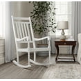 thumbnail image 4 of Carolina Classic Belmont Wooden Slat Rocker in White, 4 of 6