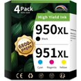 thumbnail image 1 of Cartuchos de tinta Colorfly 950XL 951XL paquete combinado de 4, 1 of 7