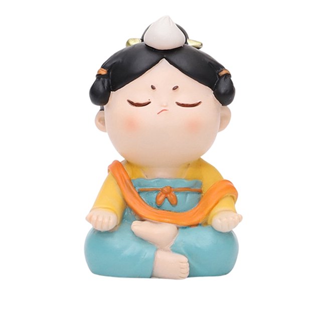 Estatua de yoga de dama china Sunnimix Hecho a mano Resina