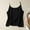 Black, variant on pstuiky Women Tank Top, Women Solid Color Cotton Linen Camisole Top Breathable Round Neck Sleeveless Tank for Summer Casual Wear Lightweight Comfortable Blouse Black 2XL
