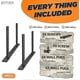 thumbnail image 5 of Heavy Duty Floating Shelf Bracket (2 Pcs) Solid Steel Blind Shelf Supports - Hidden Brackets For Floating Wood Shelves - Screws And Wall Plugs Incl, 5 of 5