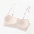 thumbnail image 5 of Zpanxa Wireless Bras for Women Push-up Breathable Thin Strap Seamless Bras Pink 34AB, 5 of 6