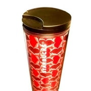 Valentine Hearts Red Purple Acrylic Tumbler 16oz