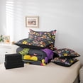 thumbnail image 6 of jejeloiu Wild Fungus Mushroom 7pcs Bedding Comforter Set,Cute Rustic Flowers Queen Bedding Sets,Kawaii Snail Queen Sheet Sets For Girls Boys,Ultra Soft Home Decor Reversible, 6 of 8