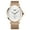 Rose Gold White, variant on GUANQIN Men Business Stainless Steel Leather Band Analog Quartz Wrist Watch Date Luminous Sapphire Mirror Vintage Clock Waterproof