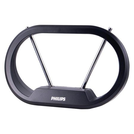 Philips Modern HD Passive Antenna - Black: Semi-Directional Set-Top Mount