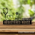 thumbnail image 4 of Craftnamesign Custom Wooden Nurse Desk Name Plate, Nurse Metal Nameplate, Nurse Office Decor, 4 of 5