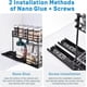 thumbnail image 4 of Organizador de especias deslizante, cocina de 2 niveles, estante de especias para armario, almacenamiento y organización de la cocina, soporte para especias deslizante debajo del fregadero con 3, 4 of 5
