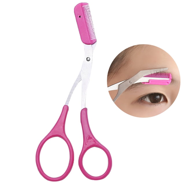 Eyebrow Scissors Professional Makeup Scissors with Comb for Eyebrow Trimming