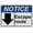 Warning Sign 2, variant on Industrial ANSI Horizontal Directional Sign - 8"x12" Weatherproof, UV Resistant for Indoor/Outdoor Workplace (Powder magazine [up arrow])