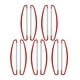 thumbnail image 2 of 10 postes para pancartas manuales, accesorios portátiles versátiles, soporte de bandera de mano rojo 24cm, 2 of 9