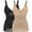 Black/Beige 2pk, variant on 2 Packs Womens Tank Top Shapewear Tummy Control Slimming Camisole Tops for Women V Neck Body Shaper