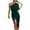 Green, variant on yoeyez Wedding Guest Dresses for Women Ruched Summer Elegant One Shoulder Slit Solid Color Party Formal Cocktail Dress