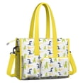thumbnail image 2 of Teacher Tote Bag,Dinosaur with Rrrr Pattern Teacher Utility Tote Bag,Large Work Tote Bags for Women with Multiple Pockets,Top Zipper Closure,13.8x10.6x6.7 Inch, 2 of 5
