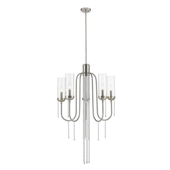 Z-Lite Siena 5 Light Chandelier in Brushed Nickel