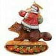 thumbnail image 2 of G.Debrekht 63132 General Holiday Santa On Raccoon Ornament 4 in., 2 of 2
