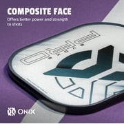 ONIX Evoke Pro Pickleball Paddle Features Composite Face and Precision Cut Polypropylene Core