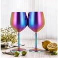 thumbnail image 4 of 2 Copas Vino Tinto Champagne Champaña Acero Inox Elegantes 550ml Para Bar Tornasol, 4 of 4